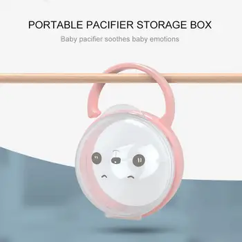 

Portable Pacifier Box Kids Pacifier Storage Box Nipple Dust-proof Soother Container Travel Storage Boxes