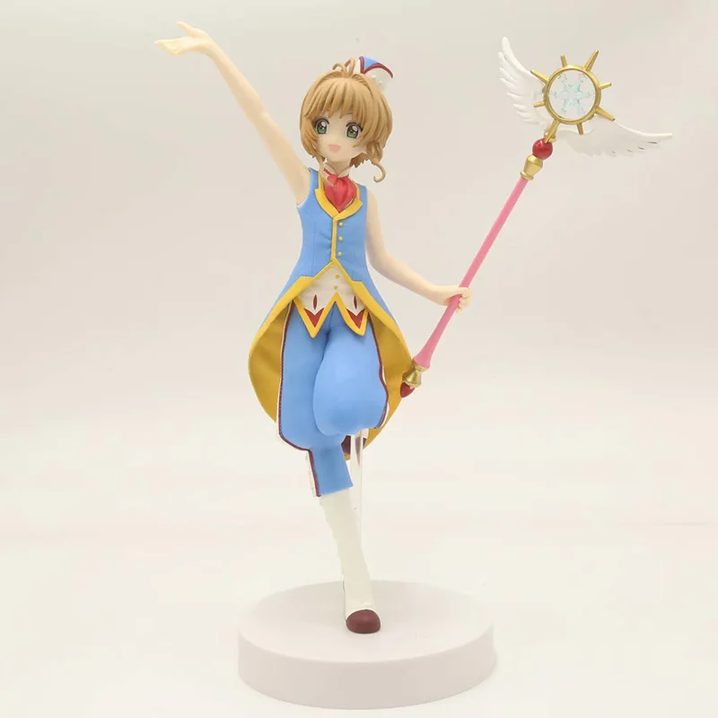 

Anime 1/8 Scale Painted Figure Card Captor Sakura Clear Card EXQ Kinomoto Sakura Action PVC Figure Toy Brinquedos 22CM