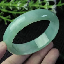 

Fine jade bracelet solid color ice kinds of jade jade bracelet 58-63cm Girl Woman MEN Quartz jewelry 2 pcs Lustrous