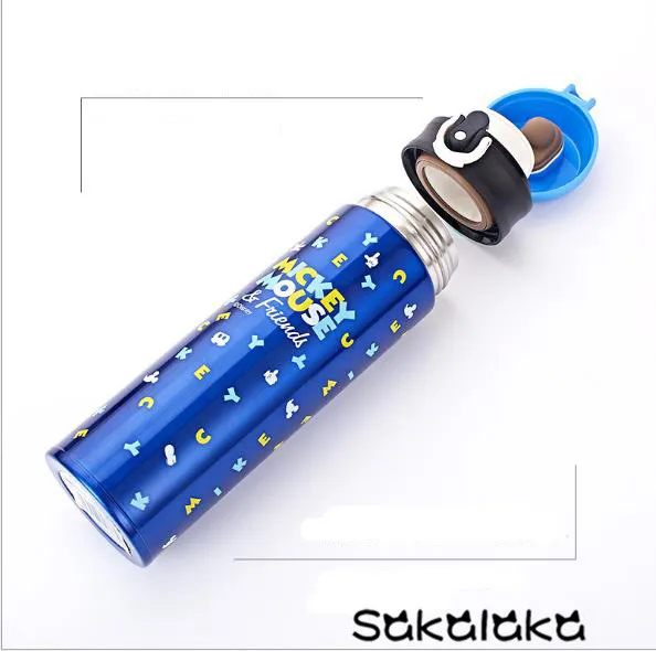 Disney Mickey mouse 304 двухслойная термоизоляционная бутылка из нержавеющей стали 500