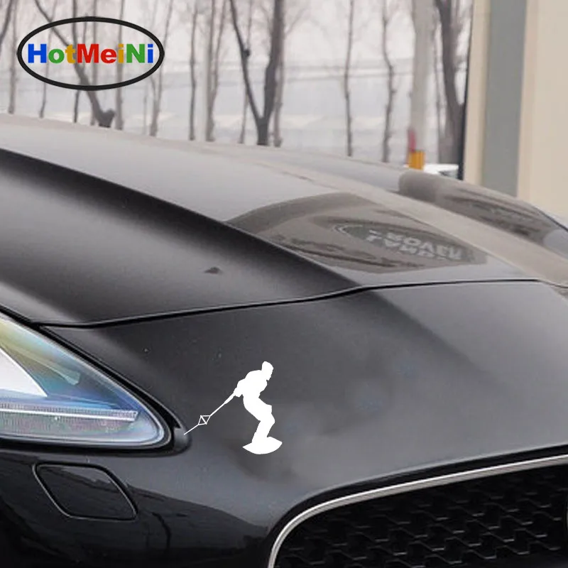 Hotmeini التصميم تزلج التزلج تزلج المياه ويك تصفح متن سيارة ملصق الفينيل صائق شاحنة كاياك المغامرة 15.3*12 سم