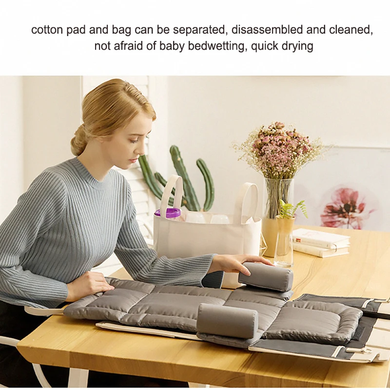 

2019 Bed in the bed crib portable multi-function baby artifact folding new pressure-proof Nordic bionic child bed