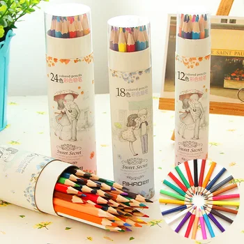 

12/18/24/36/Pack Colored Pencils Primary Schoolchild Color Pencils Painting Pen Safe And Non-toxic Secret Garden Color Lead
