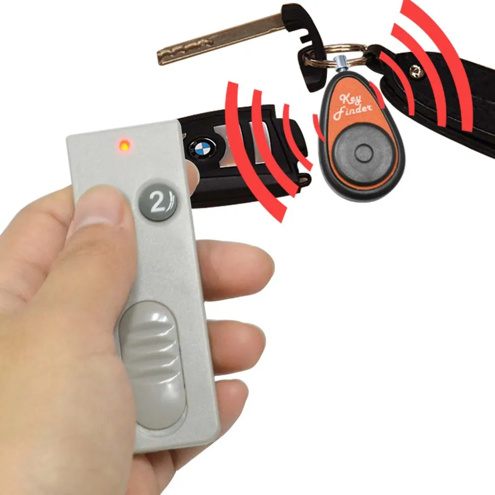 wholesale crazy promotion LED Key Finder Locator Find Lost Keys Chain Keychain Whistle Sound