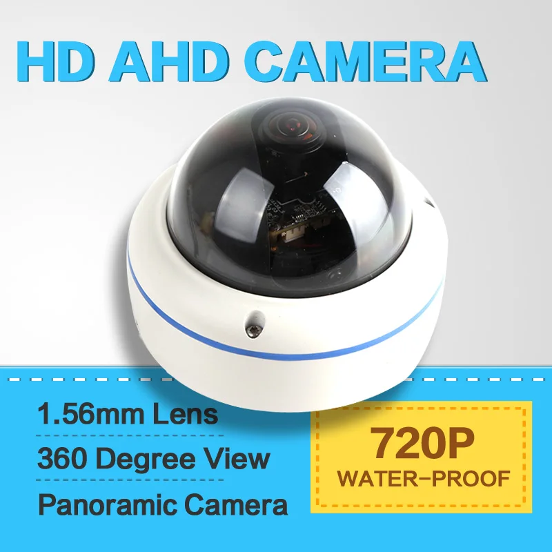 1.0MP Fisheye CCTV Dome AHD Camera CMOS Panorama 720P Camera Security 360 Degree View Outdoor Waterproof Surveillance Cameras