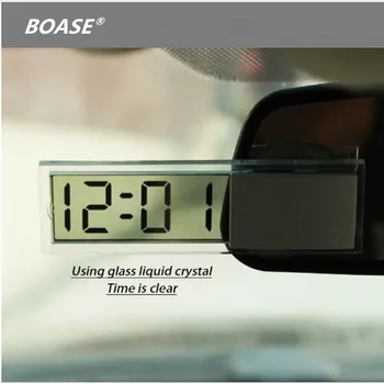 

Car Digital Electronic Clock Mounted On Windscreen Dashboard LCD Display Suction Cup Sucker Sticker Auto Interior Accessories