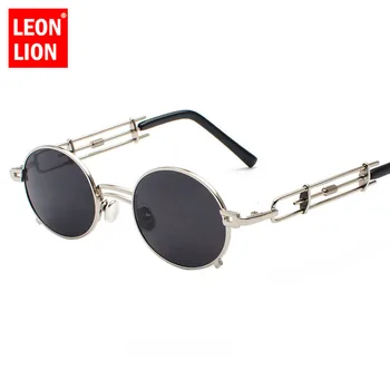 

LeonLion 2020 Vintage Alloy Sunglasses Women Punk Retro Glasses Lady Metal Sun Glasses UV400 Driving Lunette De Soleil Femme
