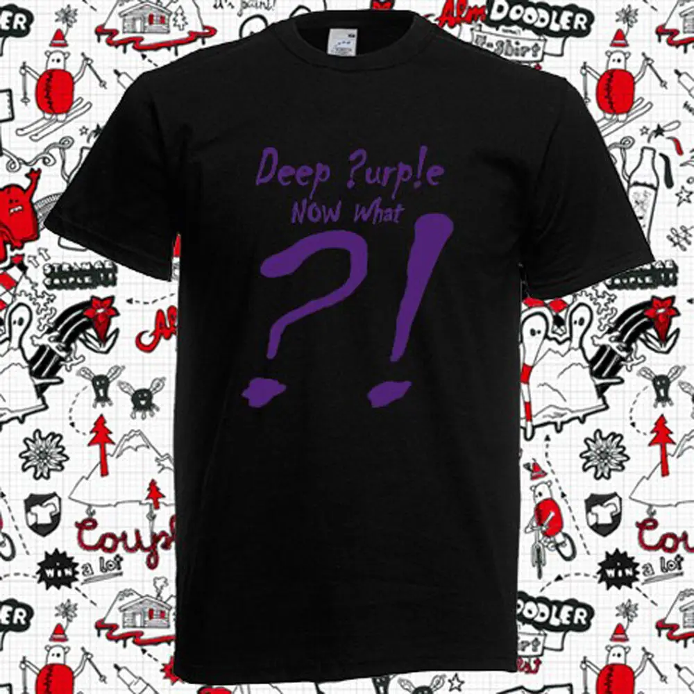 Новый DEEP PURPLE теперь что альбом рок группы Для мужчин's 100% хлопковые футболки
