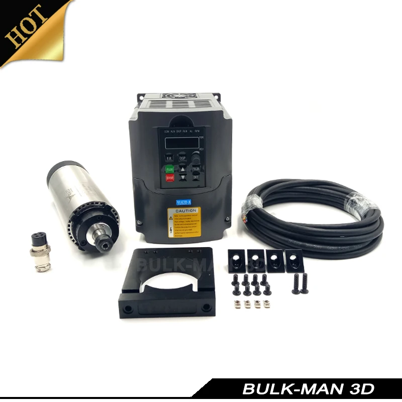 

1.5KW 110V Air Cooled CNC Spindle + Inverter VFD + Spindle Mount Kit For WorkBee OX CNC Milling Machine - Add-On Pack