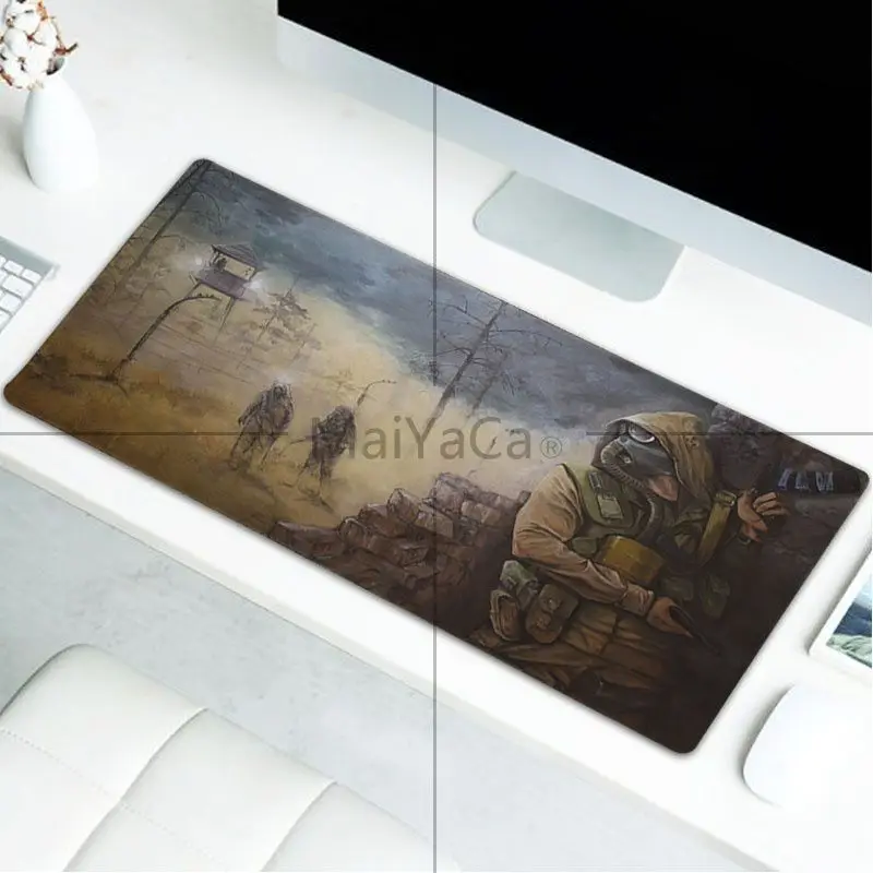 LockEdge 30x80cm MaiYaCa Сталкер индивидуальные ноутбук игровой коврик для мыши большой игровой коврик для мыши Коврик для клавиатуры - Цвет: LockEdge 30x80cm