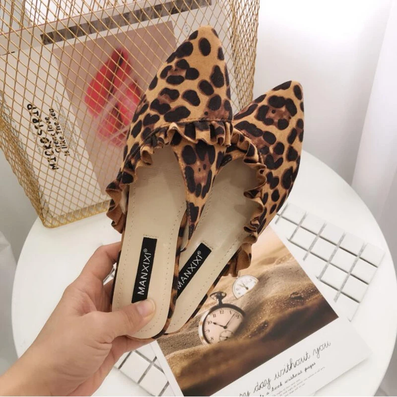 snakeskin flat mules