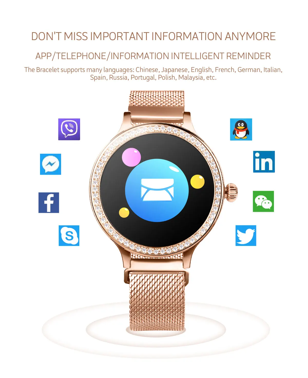 M8 Смарт-часы модные фитнес-трекер монитор сердечного ритма Smartwatch для женщин для Android ios Телефон pk Q8 KW18