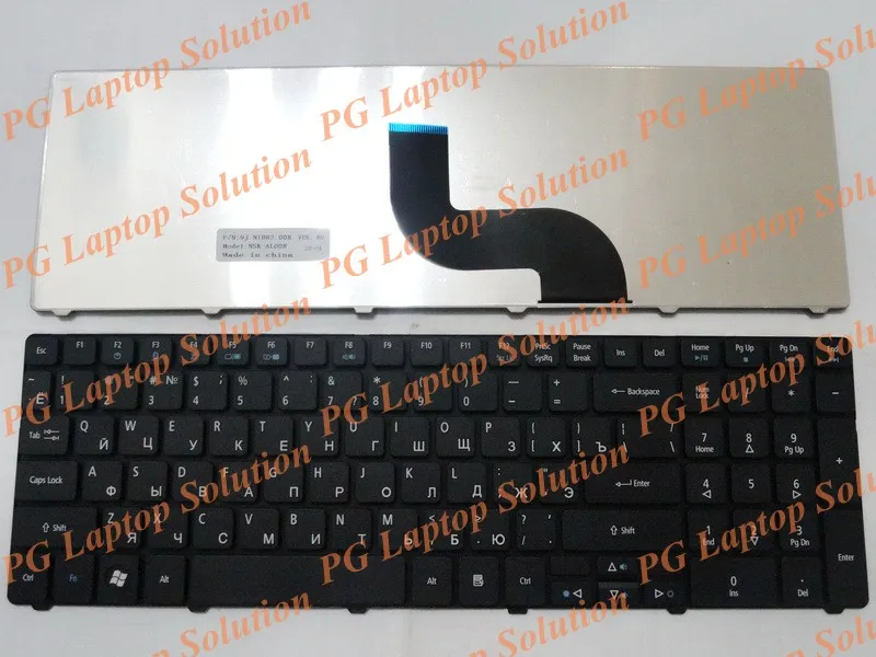 

Russian keyboards for Acer Aspire 7540G 7540Z 5741G 5742ZG 5745P 5738z 5738zg 5740z 5740zg Black RU