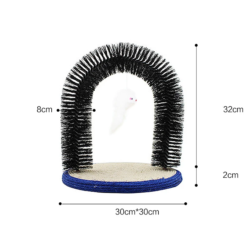 APAULAPET сизаль Арка кошачий массажный питомец самонадвигающаяся Массажная Арка С сизалем круглая база игрушечная Мышка для кошки Когтеточка