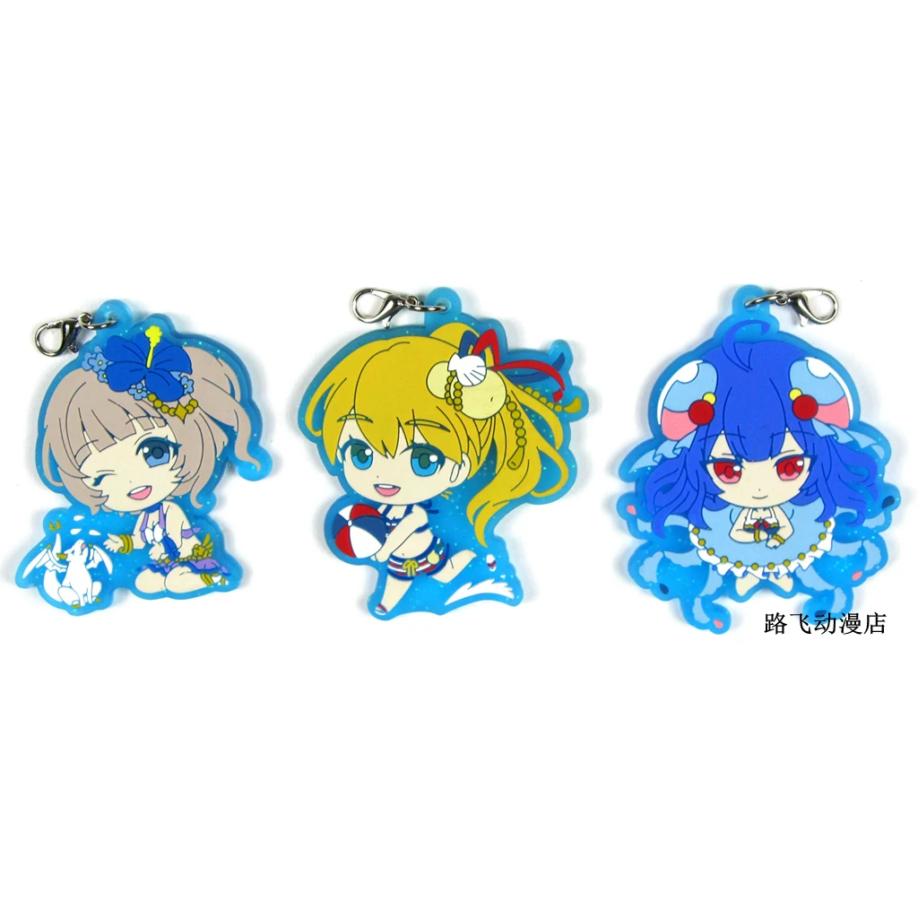 White Cat  Project Action Figure Anime Model Rubber Mobile  