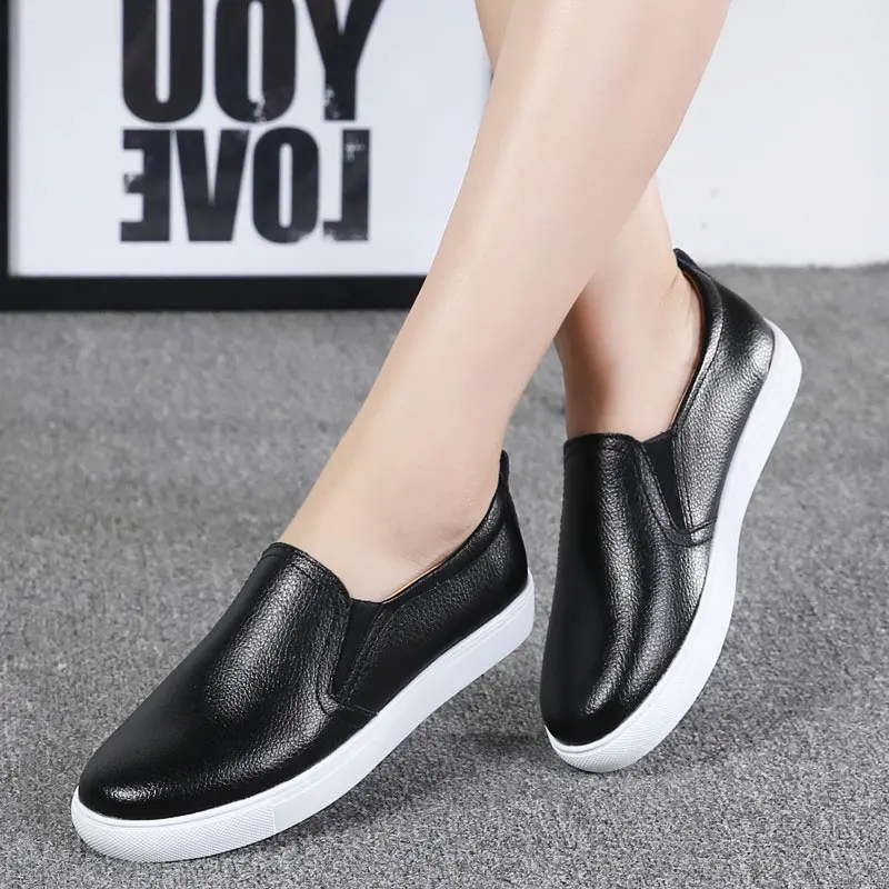

Sunmer shoes woman 2019 fashion high quality flat women sneakers casual comforthable solid color loafers female shoes flats