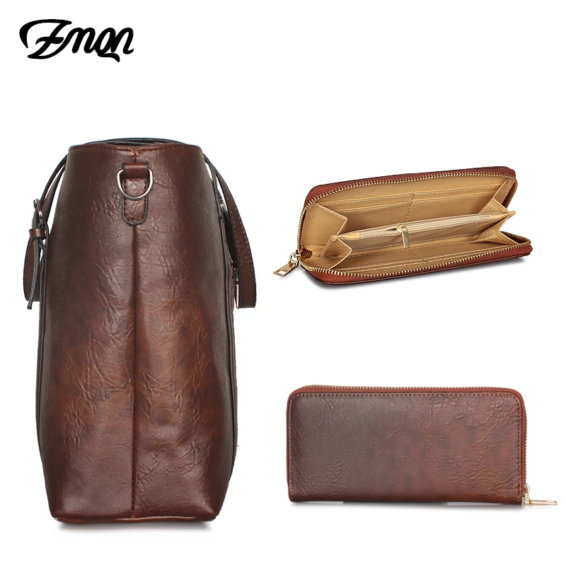 ZMQN Handbags Women's Leather Vintage Female Tote Crossbody Bags For Women Big Capacity Purses and