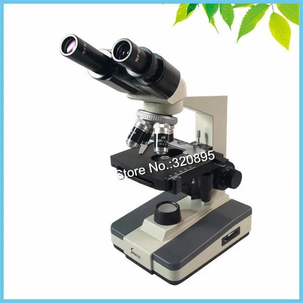 40X-1000X составной Биологический микроскоп с двойной смотровой головкой Медицинский микроскоп бинокулярный образовательный лабораторный микроскоп
