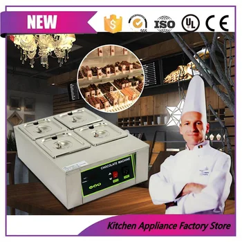 

Stainless steel electric 8 KG 4 lattice chocolate melting tank machine/chocolate stove melter