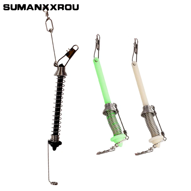 Automatic Adjustable Stainless Steel Double Spring Tip Up Hook