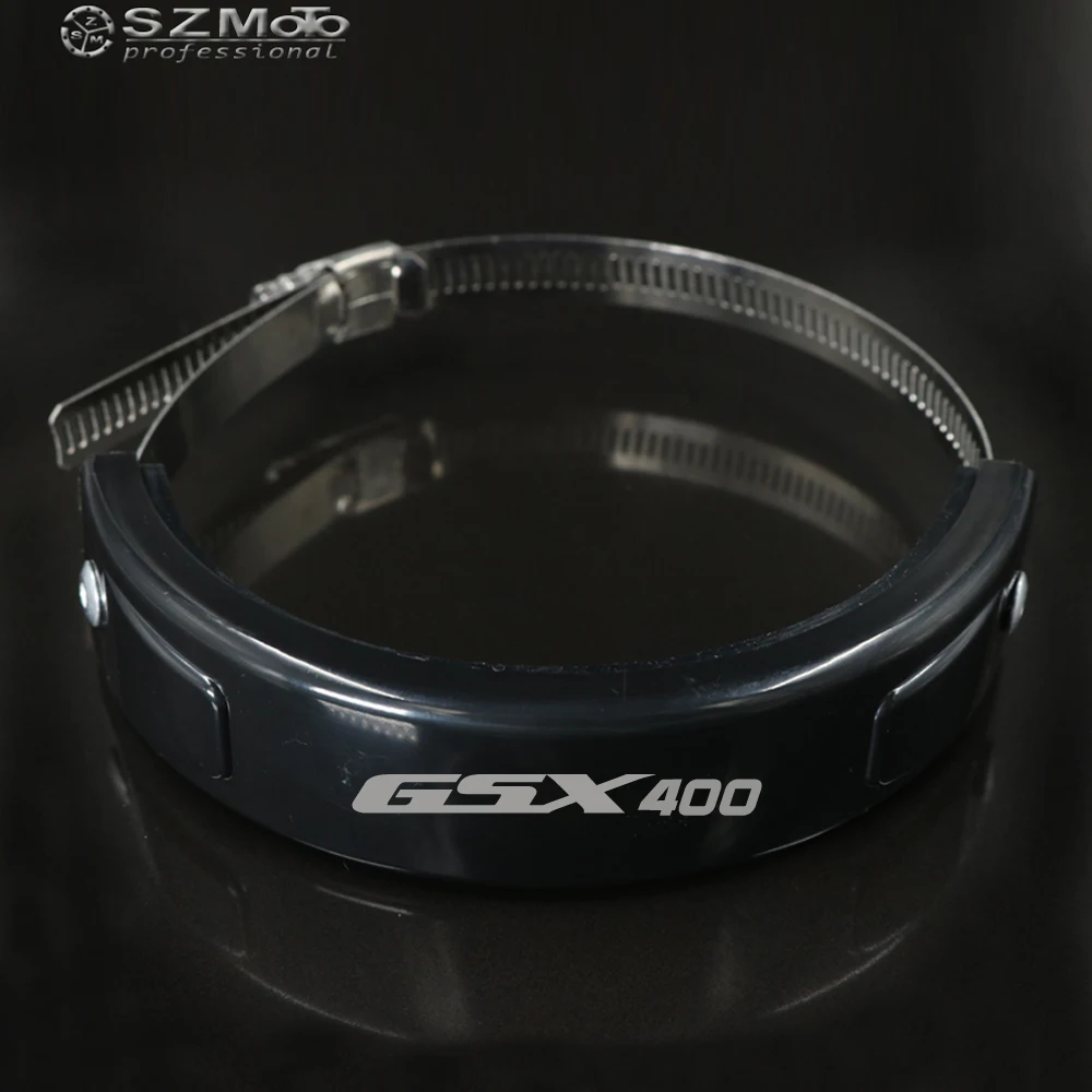 

For SUZUKI GSX1400 GSX125065 GSX650F GSX Silencer Round Oval Exhaust Protector Can Cover Motorcycle 100MM-140MM Protect LOGO
