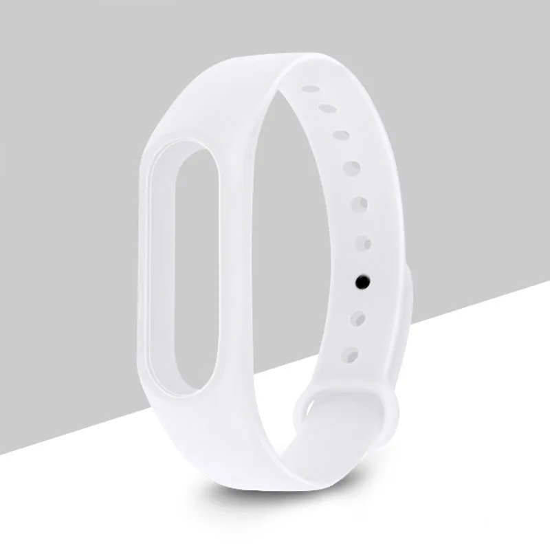 Ремешок для Xiaomi mi 3 4, силиконовый браслет для mi Band 3, умные часы, цветной сменный Браслет - Цвет: White