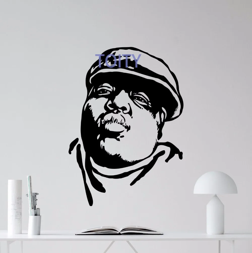 

Notorious Big Wall Decal Rap Music Vinyl Sticker Hip Hop Poster Art Decor Mural H 81cm x W 58cm