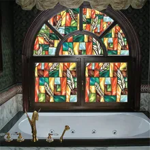 2 м длинные непрозрачные матовые декоративные Пятнистые Перья оконные пленки ПВХ Статические цепляются самоклеющиеся конфиденциальности Стекло Winodw наклейки