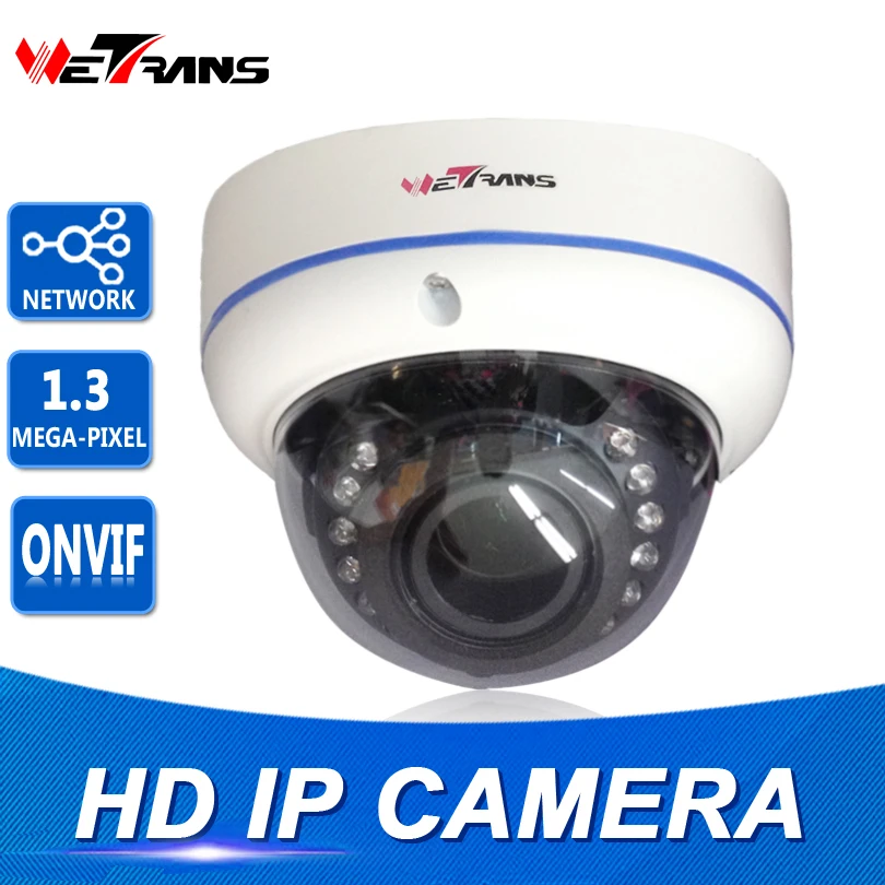 IP-камера Onvif POE внутри помещений Dome Vandalproof 720P HD 10m IR Night Vision H.264 1.3MP 960P сетевая камера