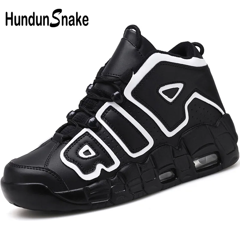 

Hundunsnake 2018 Men Basketball Shoes Black Sport Shoes Men Sneakers High Top Mens Basketball Shoes For Kids Children Boys T499