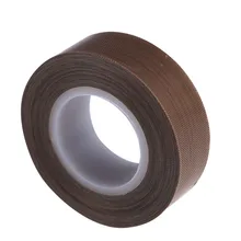 PTFE Coated Fiberglass Fabric With Silicone Adhesive Tape 19mm*10M Smooth Anti-stick Adhesive Tape High Temperature Resistance