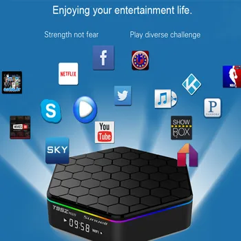 Sunvell T95Z Plus Smart Mini PC Android Smart Set Top Box Amlogic S912 Octa Core 4K x 2K H.265 Decoding 2.4G + 5G Dual Band WiFi