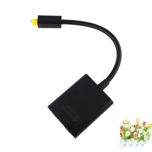 

2 Way Toslink Splitter Adapter 1 input 2 Output SPDIF Optical Cable Splitter Hub Digital SPDIF Optical Audio Splitter