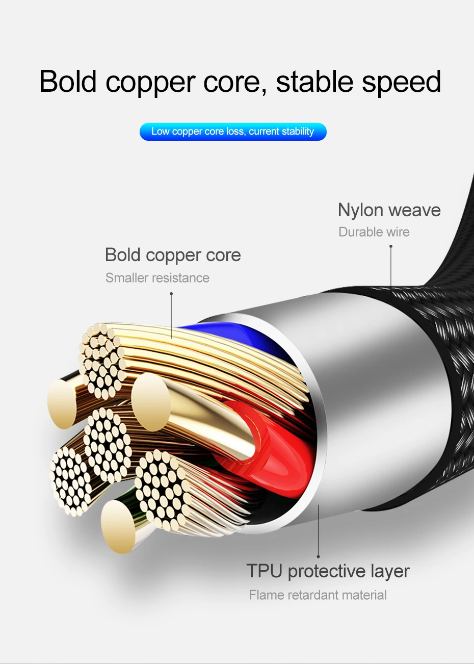 HOCO 3 в 1 USB кабель для iPhone X 8 7 6 3в1 Micro usb type C кабель зарядного устройства для samsung S9 Универсальный мобильный кабель для зарядки телефона