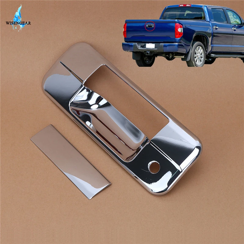 WISENGEAR For Toyota Tundra Tailgate Rear Door Handle Cover Trim Crew