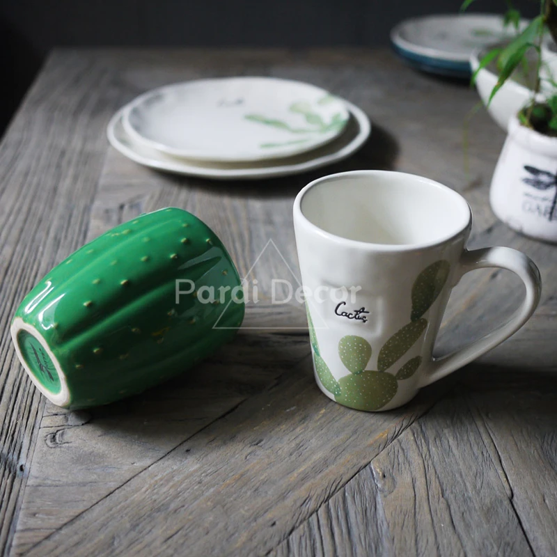 Бренд керамический набор посуды Кактус/чаша/чашка/Кактус приправа банок 1 шт./лот