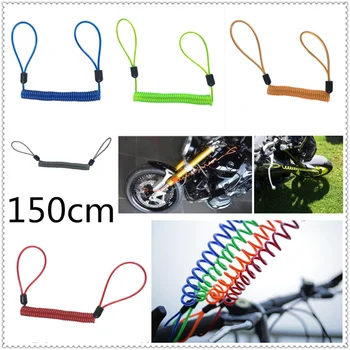 

150cm motorcycle burglar alarm reminder rope spring pull wire for YAMAHA XP500 XP530 FZ600 SRX600 XJ600 FZ400 R FZX700 FAZER