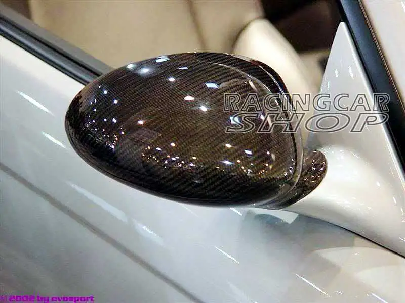 Настоящая Крышка для зеркала из углеродного волокна отделкой 1 пара для BMW E46 M3 2000-2006