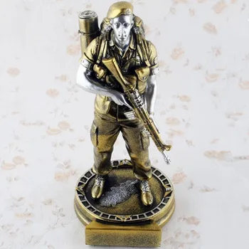 

Military marine hero slodier trophy resin craft souvenir sport gift home decoration