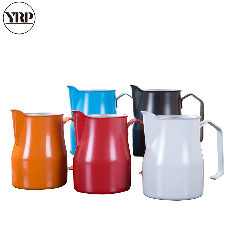 

YRP Multicolor Stainless Steel Milk Frothing Jup Pitcher Espresso Cappuccino Cup Coffee Mug Pitcher Craft Latte Pot Barista Tool
