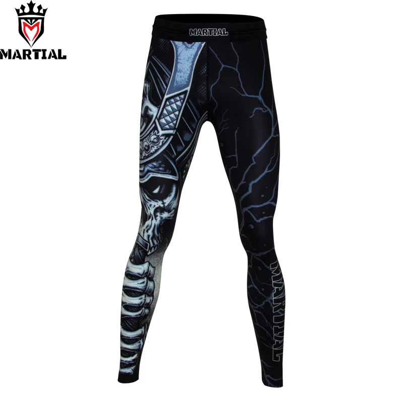 Martial:The WARRIOR sublimation martial arts pants fitness mma boxing pants running tights men gym leggings