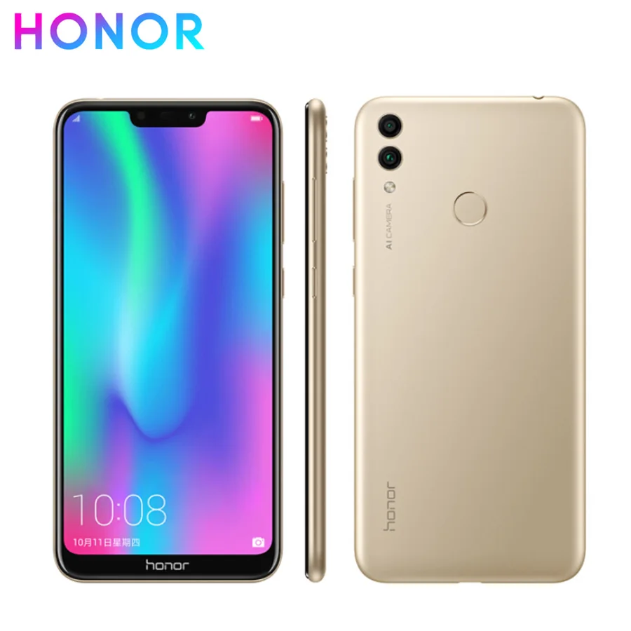 Оригинальный honor 8c мобильный телефон 6 26 &quot4 ГБ ОЗУ 64 Гб ПЗУ Snapdragon 832 Android 8 1 13.0MP + 2.0MP