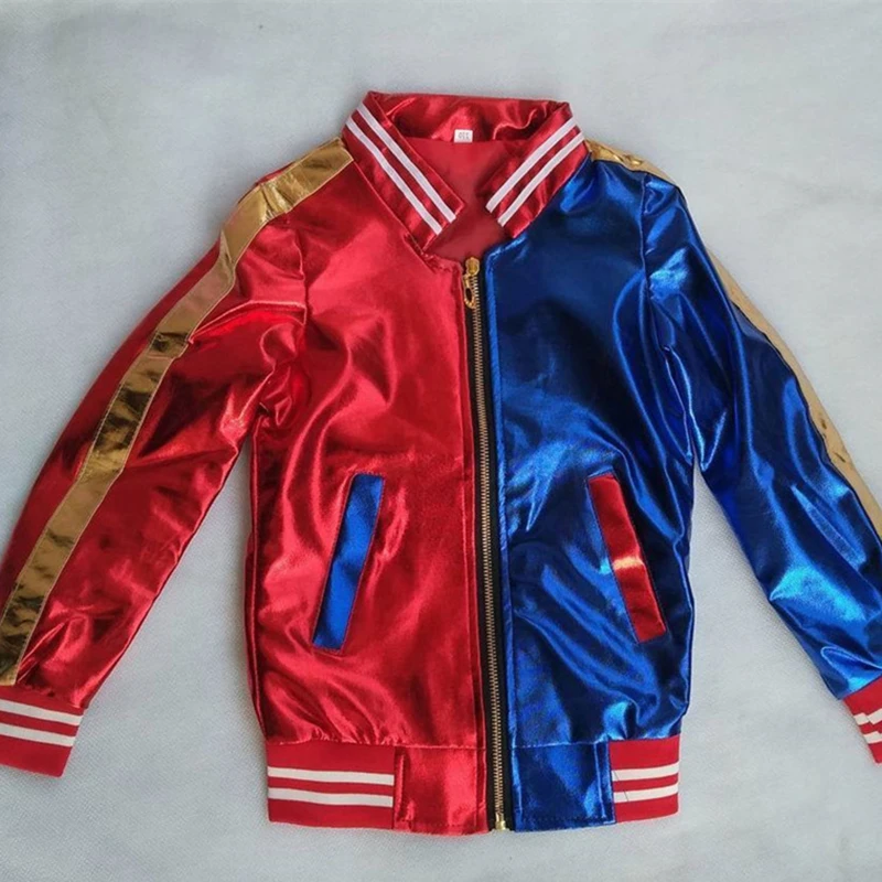 Suicide Squad Harley Quinn Cosplay Costume Coat Jacket Top T-shirt Shorts Belt Accessory Collar Bracelet Golve Suicide Squad Harley Quinn Cosplay Costume Coat Jacket Top T-shirt Shorts Belt Accessory Collar Bracelet Golve