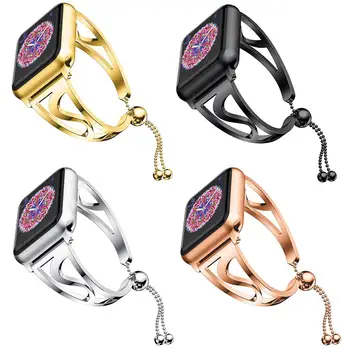 

Stainless Steel Watch Strap 38MM/42MM Round Beads Bracelet Suitable for Apple Iwatch 1/2/3 Universal