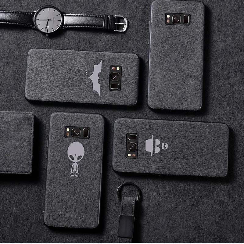 

For Samsung S10 S9 S8 Plus S10e Luxury Car Leather Cover Matter Fur Phone Case Vintage Style Capa Protective Cover Luxury case