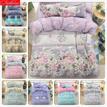 

3/4 pcs Bedding Set Adult Kids Child Single Twin Full Double Queen Super King Size Duvet Cover Bedspreads Soft Cotton Bed Linens