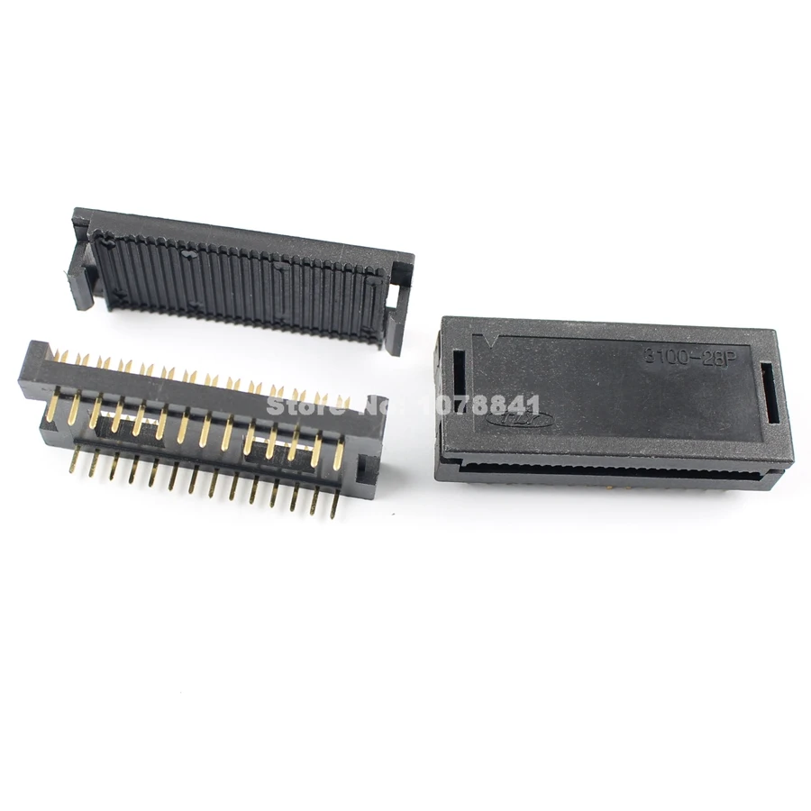 

10Pcs Per Lot 2.54mm x 15.24mm Pitch 28 Pin Male Header FD IDC Cable Transition Connector