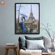 Картина маслом diy по номерам художественная краска по номерам пара в свиданиях для свиданий сцена украшение картина пара в путешествиях