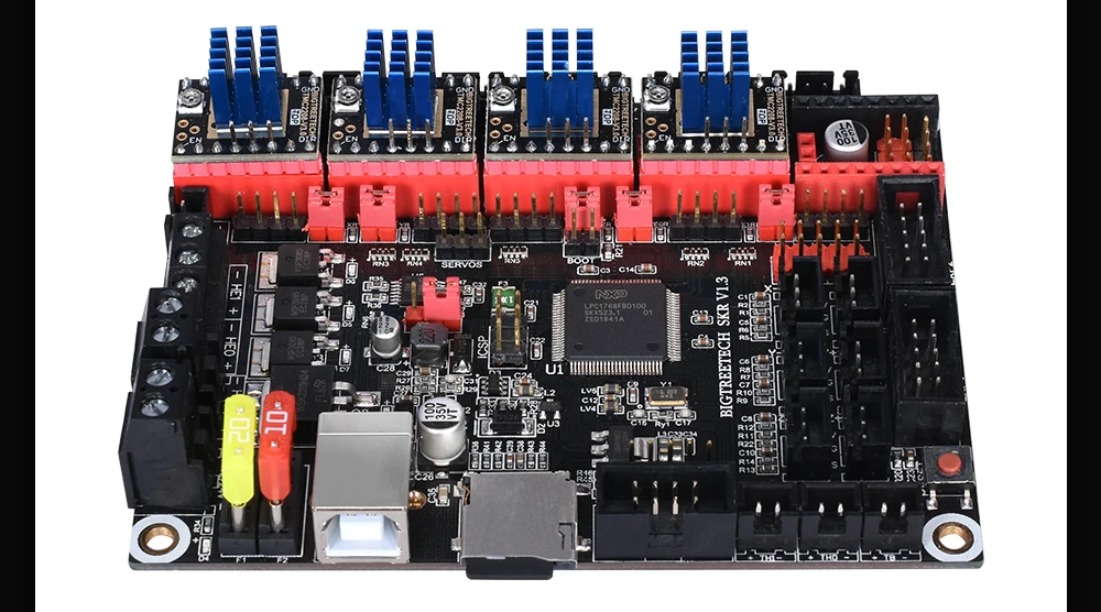 BIGTREETECH TMC2208 V3.0 UART TMC2130 SPI Драйвер шагового двигателя Stepstick к SKR V1.3 Ramps 1,4 Reprap 3d части принтера MKS GEN L