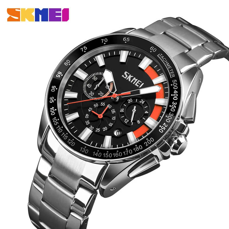

2019 SKMEI Men Quartz Watch Fashion Sports Watches Luxury Waterproof Male Wristwatch erkek kol saati Relogio Masculino 9167 New